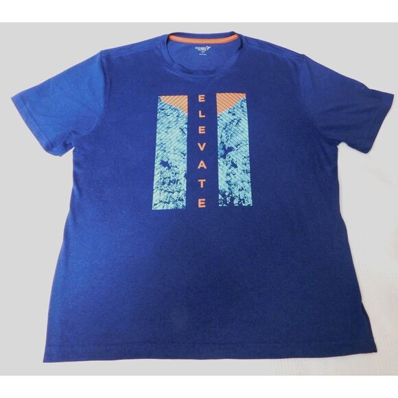 Old Navy ELEVATE Graphic T Shirt Active Core Sz. L Dark BLue Unisex - Picture 2 of 5